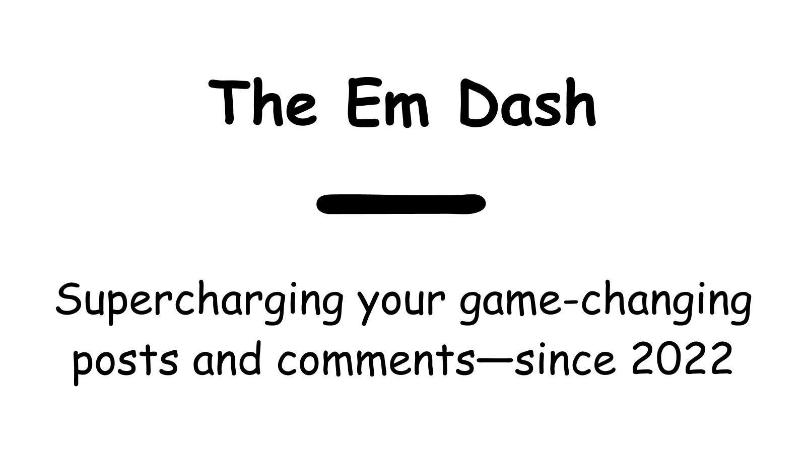 The Official Em Dash Home Page The official em dash home page